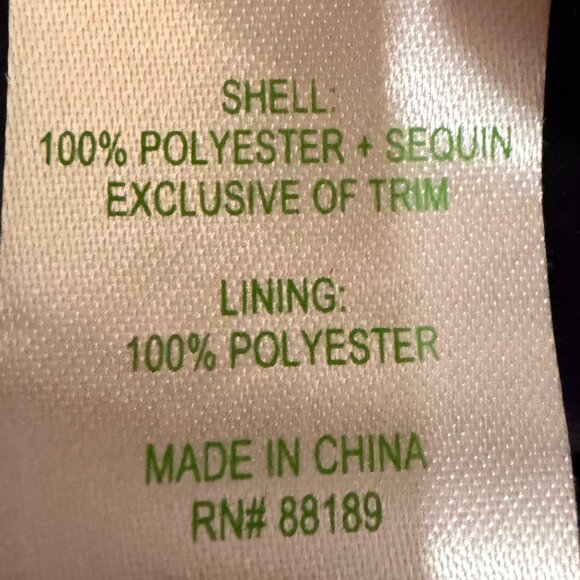 Lilly Pulitzer Black Sequin Lace Shift Dress – Size 10 - Picture 8 of 12